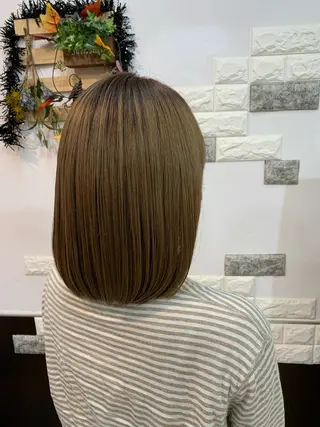 セミロング 大人女性ぼかし メンズ強化🦙平作のヘアスタイル