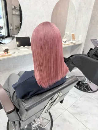 ミディアム カラー 🌺ハイトーン🌺 矢葺 なぎさ🌺🌺のヘアスタイル