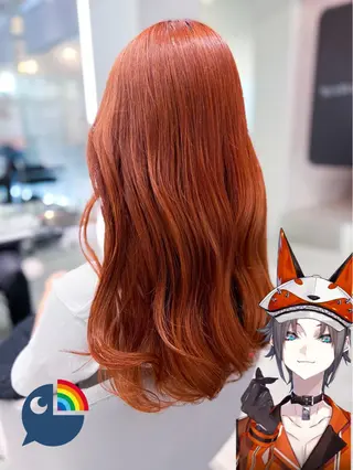 ロング カラー GEM lit所属・メ イのヘアスタイル