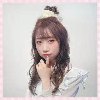 ロング ヘアアレンジ 💗ガーリーヘア🎀 saki💗のヘアスタイル