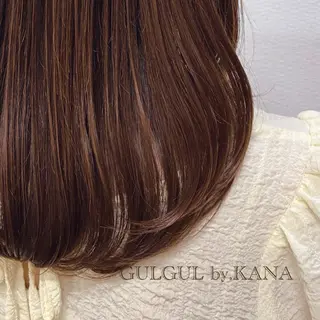 セミロング 【透明感カラー✖️ 髪質改善】カナ🌸のヘアスタイル