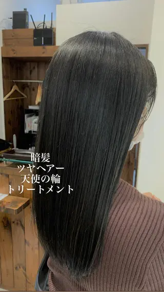 セミロング カラー 似合わせカラー/艶 髪質改善/ヨシザキのヘアスタイル