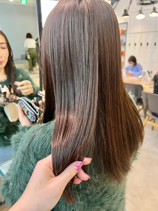セミロング カラー 顔周りカット/透明感 カラー✂️MEIのヘアスタイル