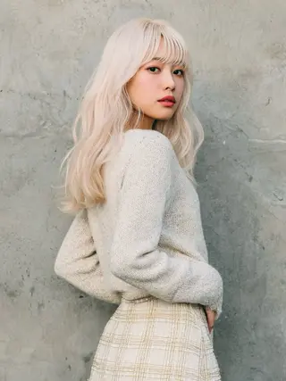 ミディアム カラー 池袋/カラー特化🎨 ロング料金なし🩵のヘアスタイル