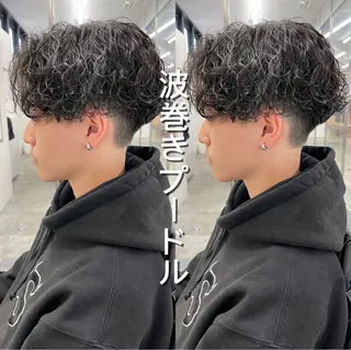 ショート カラー パーマ ヘアアレンジ メンズ 亀井隆汰/メンズ専門 パーマ特化美容師のヘアスタイル