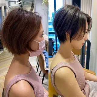 ショート カラー ショート、ボブの達人 東康介✨のヘアスタイル