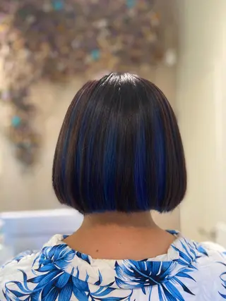 ショート カラー ボブ/インナーカラー /眉毛/Miyuのヘアスタイル