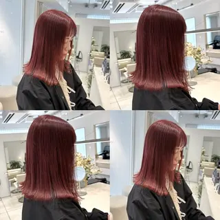 ミディアム カラー カジュアルを女っぽく 𝗮𝘆𝗮𝗰𝗼のヘアスタイル