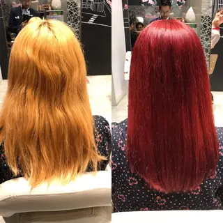 セミロング カラー ヘアアレンジ Re:ta KANZOのヘアスタイル
