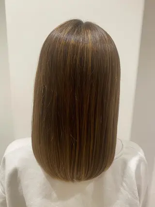 セミロング タナカ レイヤのヘアスタイル