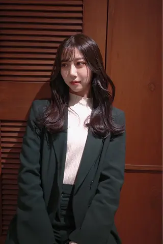 セミロング カラー ヘアアレンジ opus 店長大和 レイヤー/赤み消しのヘアスタイル