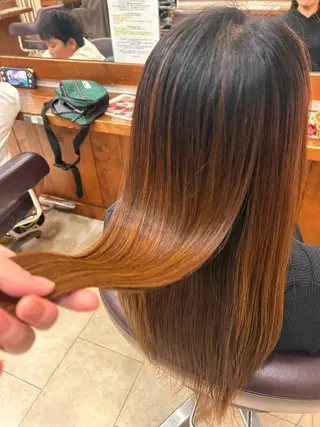 ロング 艶髪カラー┊︎ レイヤーボブ🍀きりのヘアスタイル