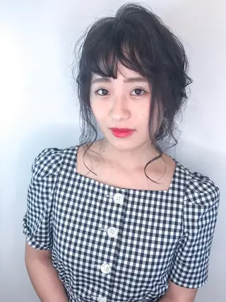 ロング カラー ヘアアレンジ 伊藤 裕貴のヘアスタイル