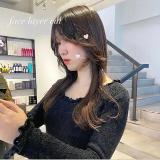 ロング レイヤーカット カノン🩷のヘアスタイル