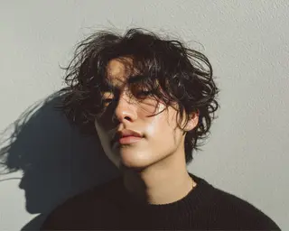 ショート パーマ メンズ ツイスパ/波巻き対応 メンズ特化　石川愛理のヘアスタイル