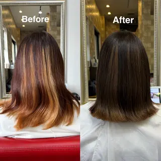 ミディアム カラー Hus所属・【Hus】 YUI🌟のヘアスタイル