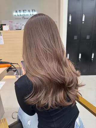 セミロング カラー ALEAP owl 平野 宏樹のヘアスタイル