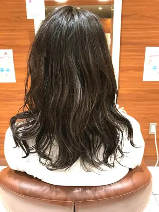 ロング パーマ ヘアアレンジ テラモト カズヨシのヘアスタイル