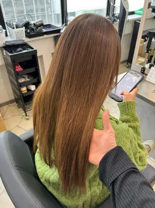ロング カラー エクステ/透明感 韓国ヘア/KENTAのヘアスタイル