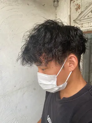 ショート パーマ メンズ お任せヘア☘️☘️ 及川渚のヘアスタイル