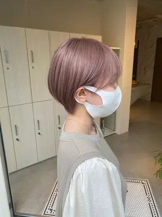 ショート カラー ハイトーン×似合わせ 🌱中川慎之介のヘアスタイル