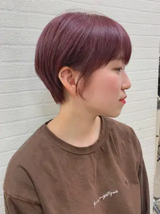 ショート カラー 初めてのショート お任せください✂️のヘアスタイル