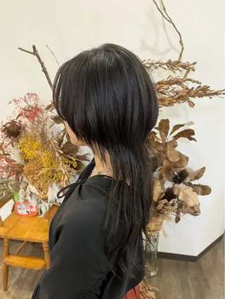 セミロング ブリーチ×透明感カラ ー 大分 Keigoのヘアスタイル