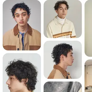 ショート パーマ メンズ GO TODAY シェアサロン 表参道Flos店所属・nishi fuyumiのヘアスタイル