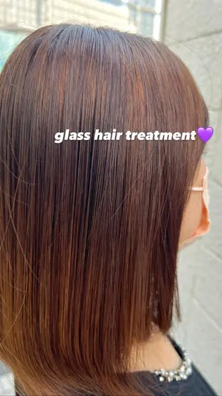 ミディアム 暖色ｶﾗｰ/ﾚｲﾔｰ ｶｯﾄ/Yunaのヘアスタイル