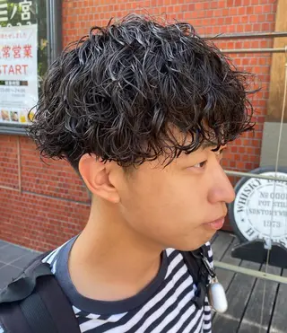 パーマ メンズ 年間2000名担当◎ パーマ職人/仲原佑樹のヘアスタイル