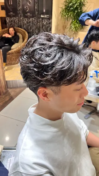 ショート パーマ メンズ 新宿/メンズパーマ/ メンズ特化/和田瑞生のヘアスタイル