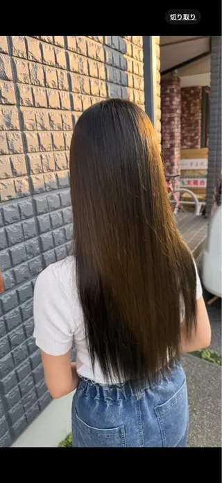 ロング カラー 田中 叶夢のヘアスタイル