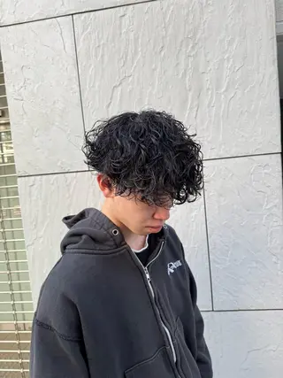 ショート カラー パーマ メンズ 🔥メンズパーマ特化 🔥店長中村雄樹のヘアスタイル