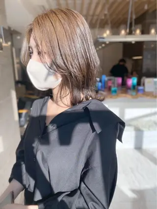 ミディアム カラー 今泉 ひろきのヘアスタイル