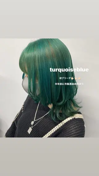 ミディアム カラー パーマ ヘアアレンジ メンズ キッズ ネイル マツエク・マツパ 透明感カラー・レイヤ ー🎀amika🎀のヘアスタイル