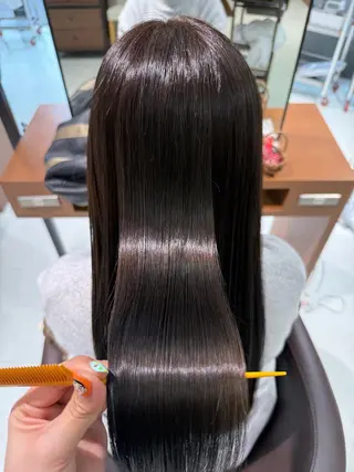 ロング パーマ NiCHE avenir吉祥寺所属・💜カラー/縮毛矯正 /NARUKA💜のヘアスタイル