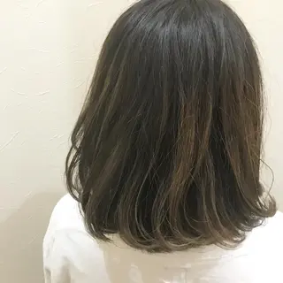 セミロング カラー eins.hair所属・過去一の柔髪ヘア 🌿einshairのヘアスタイル