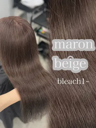 カラー ベージュ・ラベンダー カラー🎀りりのヘアスタイル