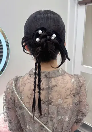 ロング ヘアアレンジ STYLE横浜所属・お呼ばれヘアアレンジ /♡ 萌々のヘアスタイル