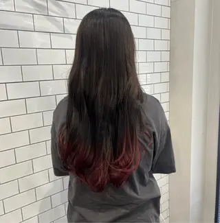 ロング カラー 友滝 真菜美のヘアスタイル