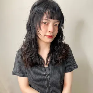ミディアム パーマ ヘアアレンジ 🌼memoto 東三国店🌼のマツエク・マツパデザイン