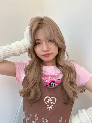 ロング ナナ♡レイヤーカット ♡似合わせカラーのヘアスタイル