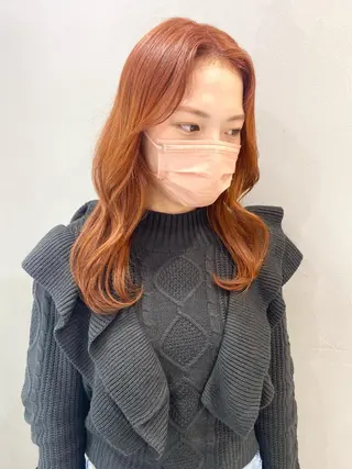 セミロング カラー Ayuna /透明感カラーのヘアスタイル