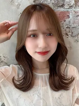 ロング カラー 🧡くびれヘア/前髪 顔周り🧡久原結衣のヘアスタイル