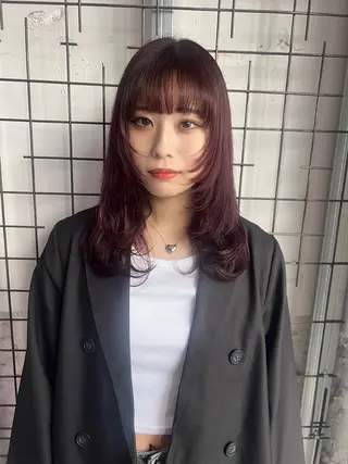 カラー AYANE 韓国ヘア /レイヤーカットのヘアスタイル