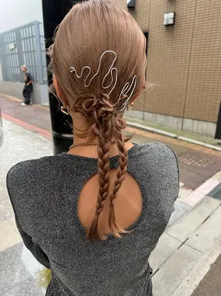 ヘアアレンジ 55JET所属・ヘアメイク美容師 ayanoのヘアスタイル