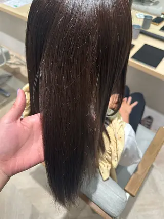 セミロング カラー 小澤 真帆のヘアスタイル