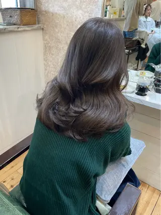 セミロング 永井 瑞穂のヘアスタイル