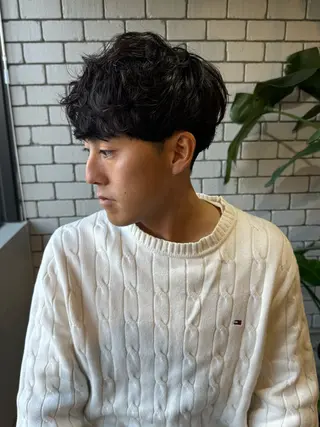 パーマ メンズ メンズ特化美容師/栄 /本間さつきのヘアスタイル