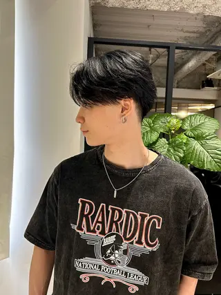 ミディアム メンズパーマ/メンズ カット/伊藤　げんのヘアスタイル